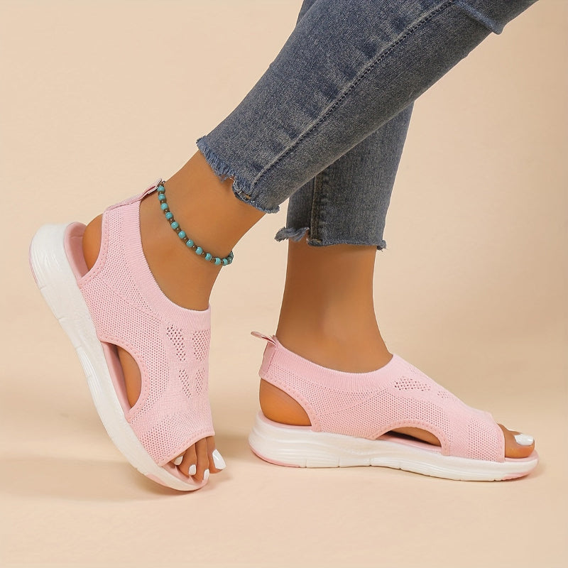 KARA - GEHAKTE SLIP-ON OPEN-TOE HAKKEN