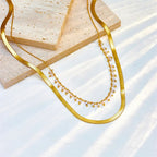 Marizanne | Luxe Slangen Choker & Parel Sieraad Set