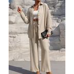 VANORA™ – Comfortabele Blouse met Lange Mouwen en Broek Co-ord Set