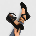 Dames Orthopedische Wedge Sandalen met Verstelbare Band