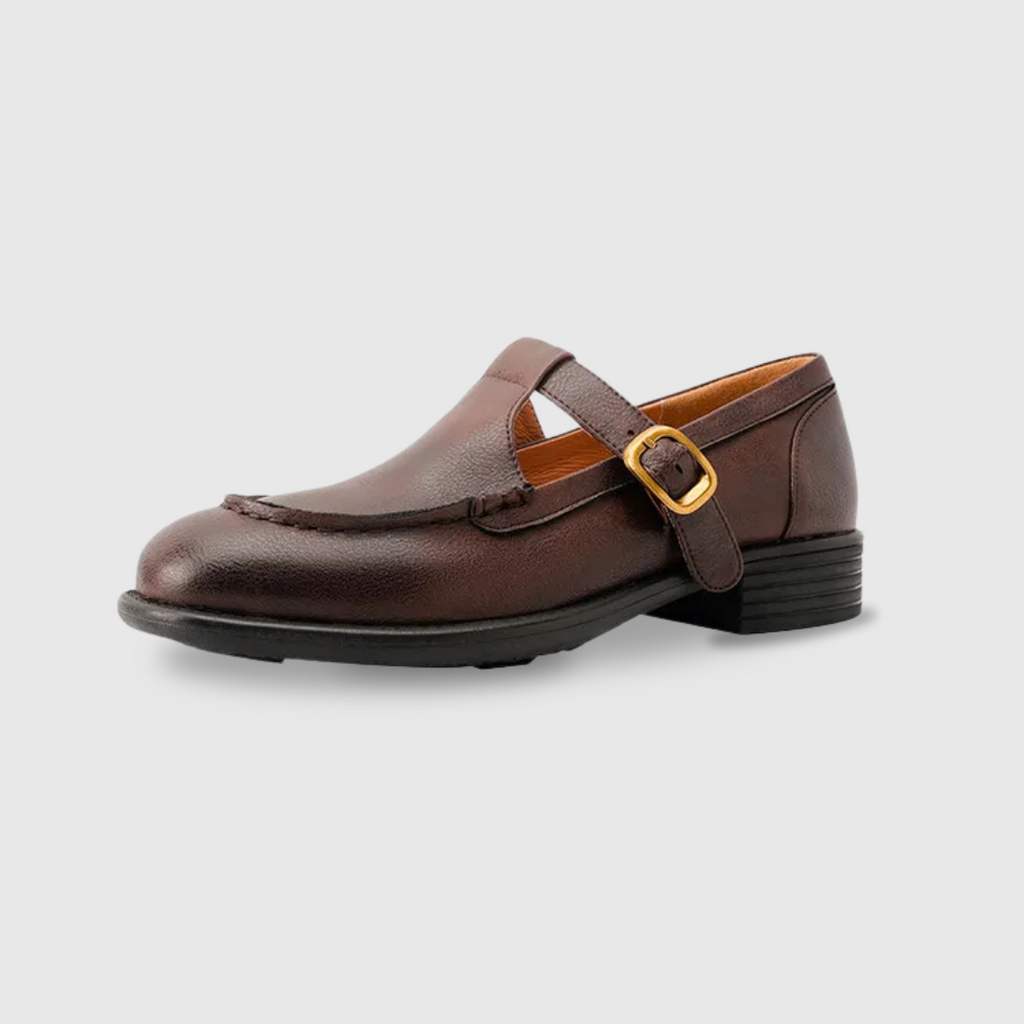 Nancy | Retro-geïnspireerde Leren Schoenen