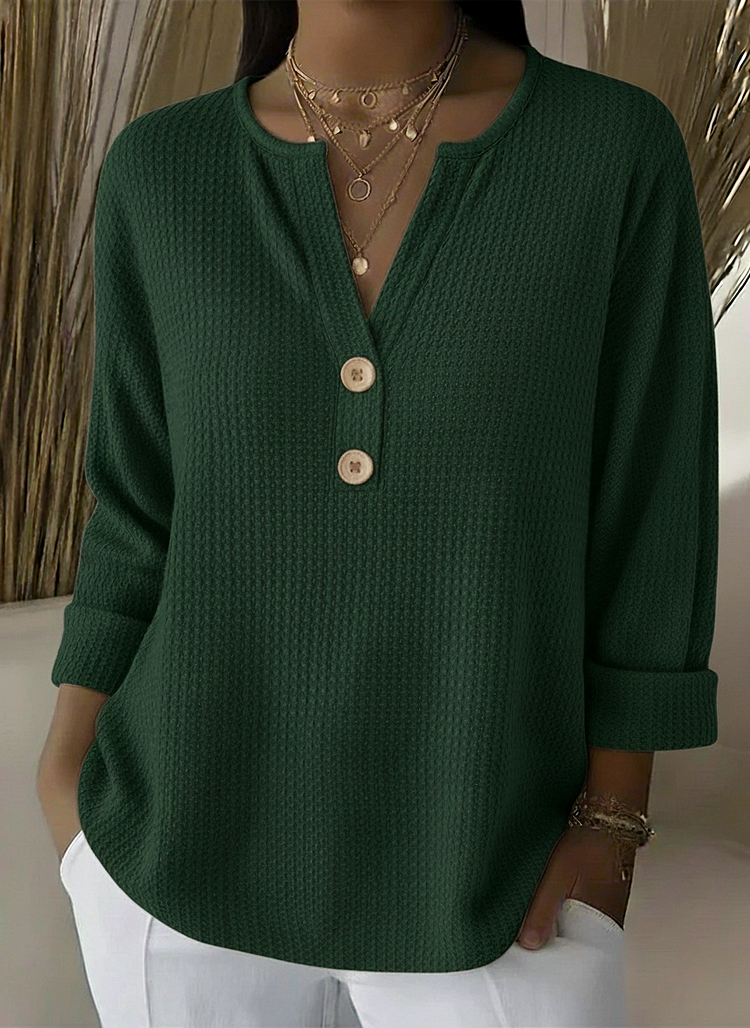 Lucinda™ | Henley Knop Top
