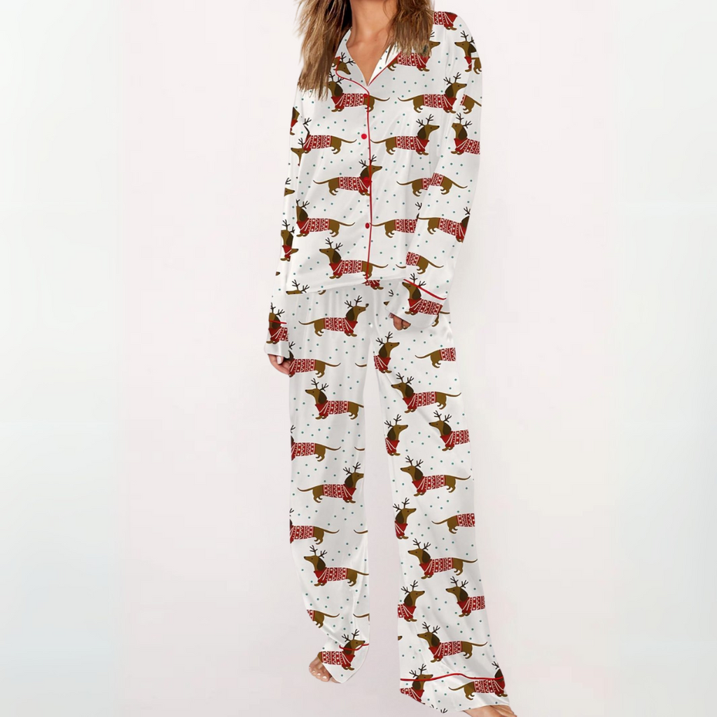 SYLIA™ - Casual Gedrukt Overhemd en Comfortabele Pyjama