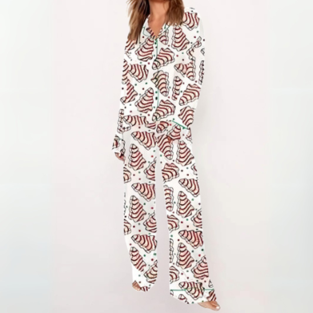 SYLIA™ - Casual Gedrukt Overhemd en Comfortabele Pyjama
