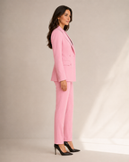 Nathalie - Tweedelig damespak met getailleerde blazer en rechte broek