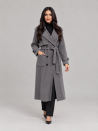 Sylvie - Premium gebreide trenchcoat met ceintuur
