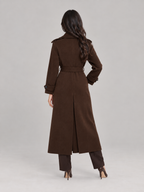 Sylvie - Premium gebreide trenchcoat met ceintuur