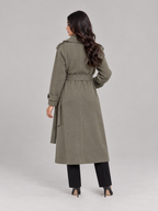 Sylvie - Premium gebreide trenchcoat met ceintuur