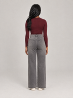 Sterre - Dames wide leg jeans met hoge taille
