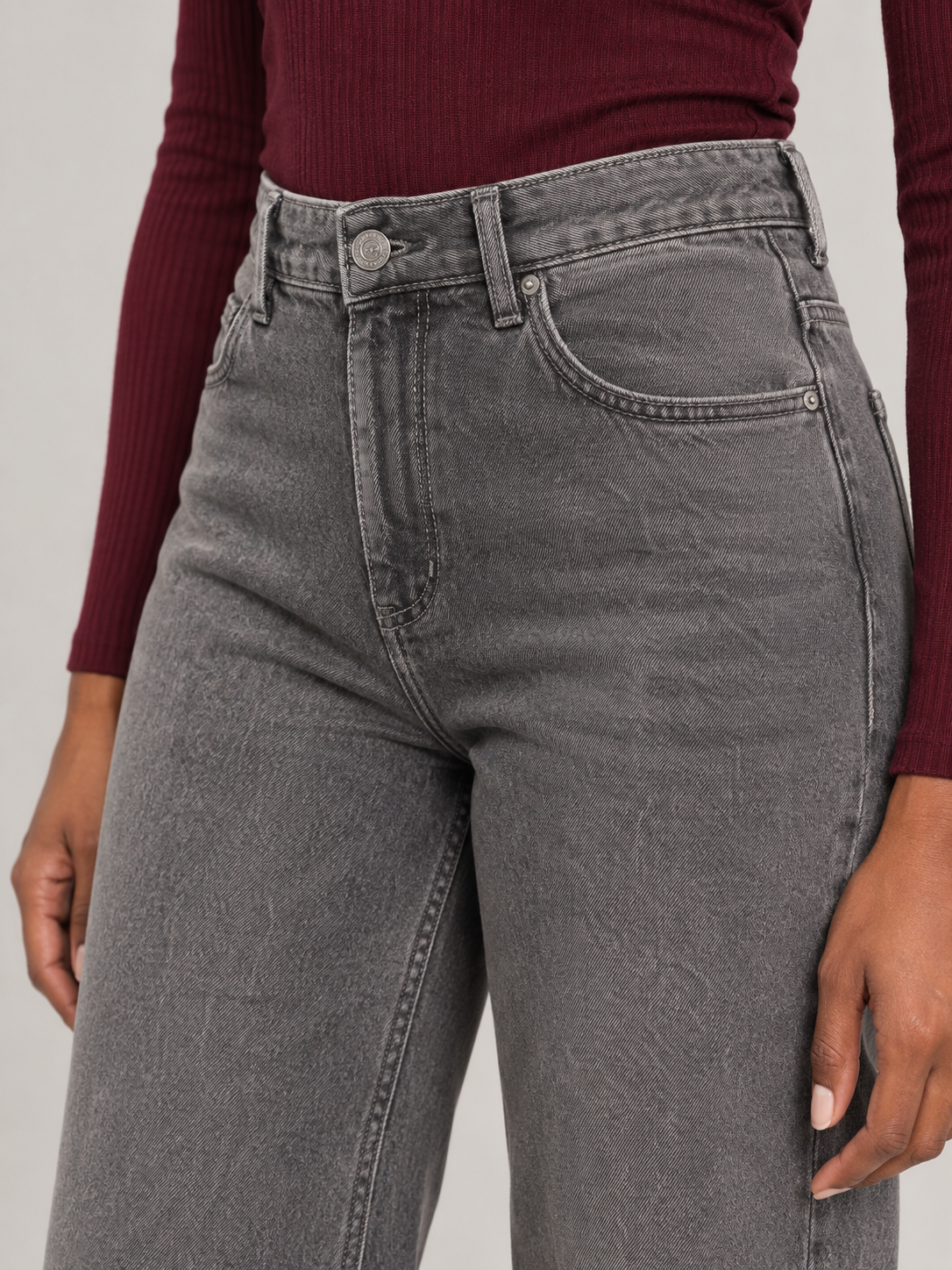 Sterre - Dames wide leg jeans met hoge taille