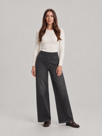 Elin - Dames high-waist wide-leg stretch jeans