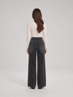 Elin - Dames high-waist wide-leg stretch jeans
