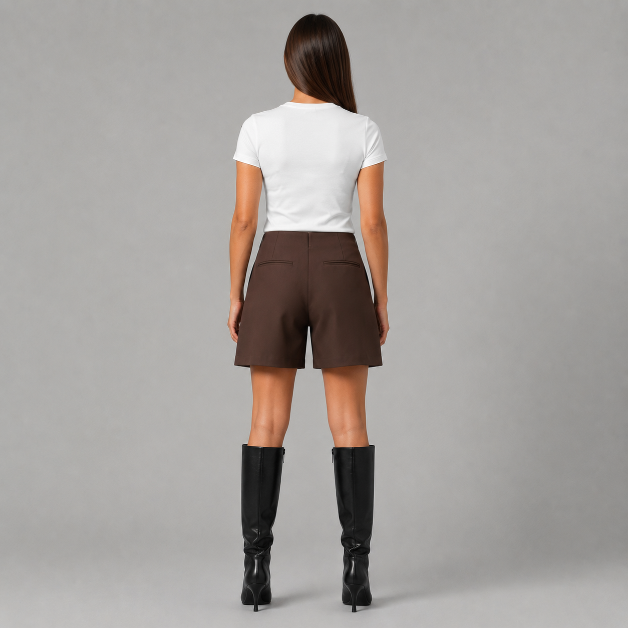 Prue - Dames Skort Met Glanzende Afwerking En Binnenbroekje