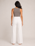 Pravina - Dames comfortbroek met stretch en brede tailleband
