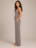 Pravina - Dames comfortbroek met stretch en brede tailleband