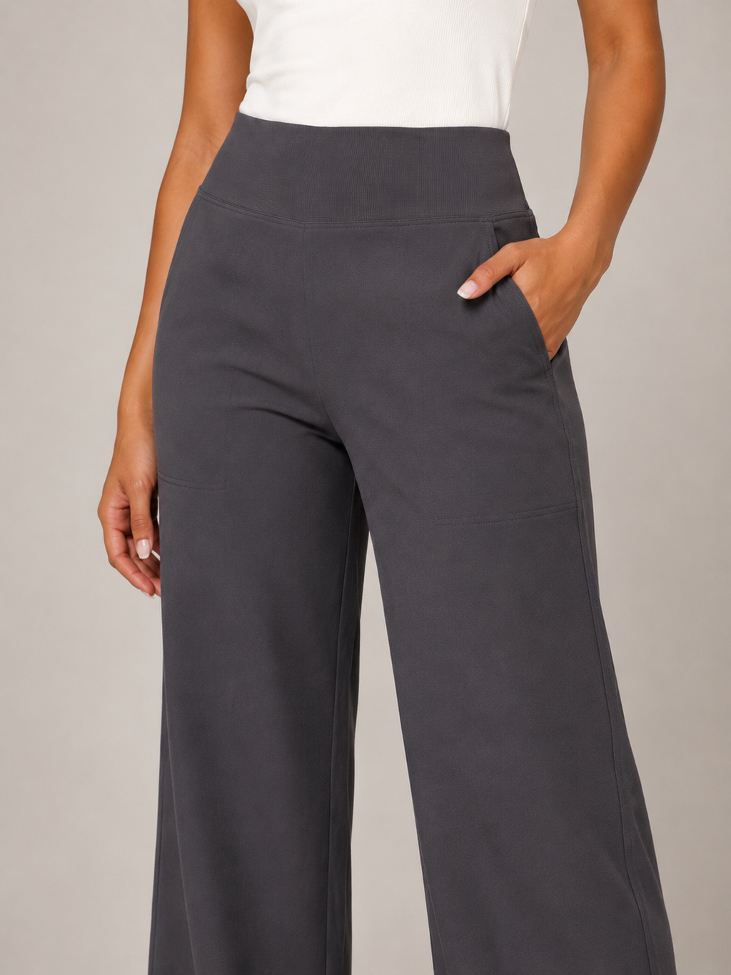 Thalora - Damesbroek met hoge taille en rechte pijpen