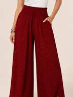 Tamesha - Dames palazzobroek met grafische print en hoge taille