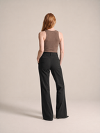 Carina - Dames flare broek met hoge taille en wijde pijpen