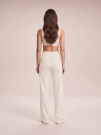 Loek - Dames joggingbroek met hoge taille en wijde pijpen