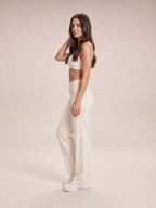 Loek - Dames joggingbroek met hoge taille en wijde pijpen