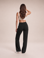 Loek - Dames joggingbroek met hoge taille en wijde pijpen