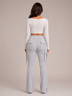 Rivka - Dames cargo broek met trekkoord en zakken