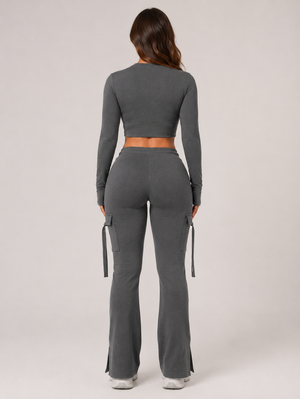 Rivka - Dames cargo broek met trekkoord en zakken