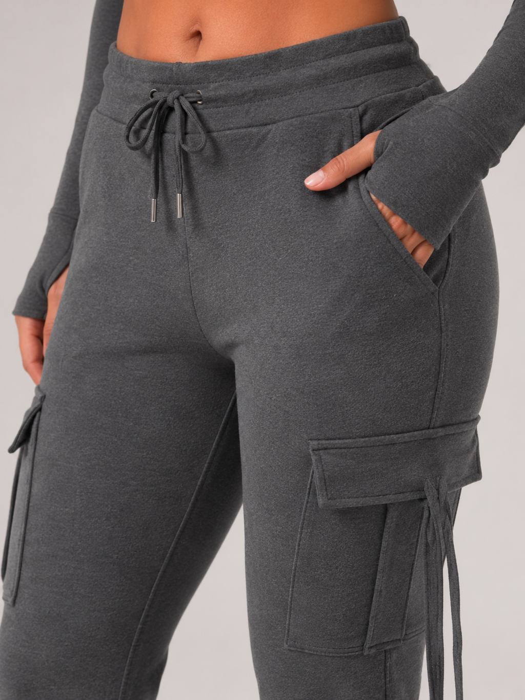 Rivka - Dames cargo broek met trekkoord en zakken