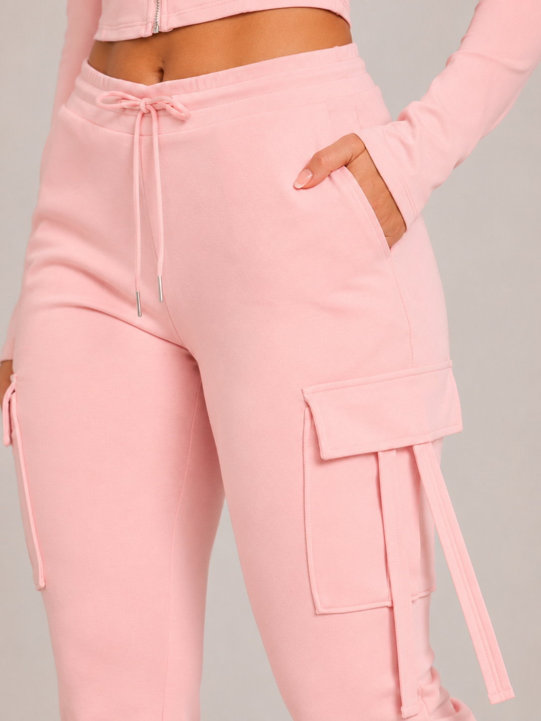 Rivka - Dames cargo broek met trekkoord en zakken