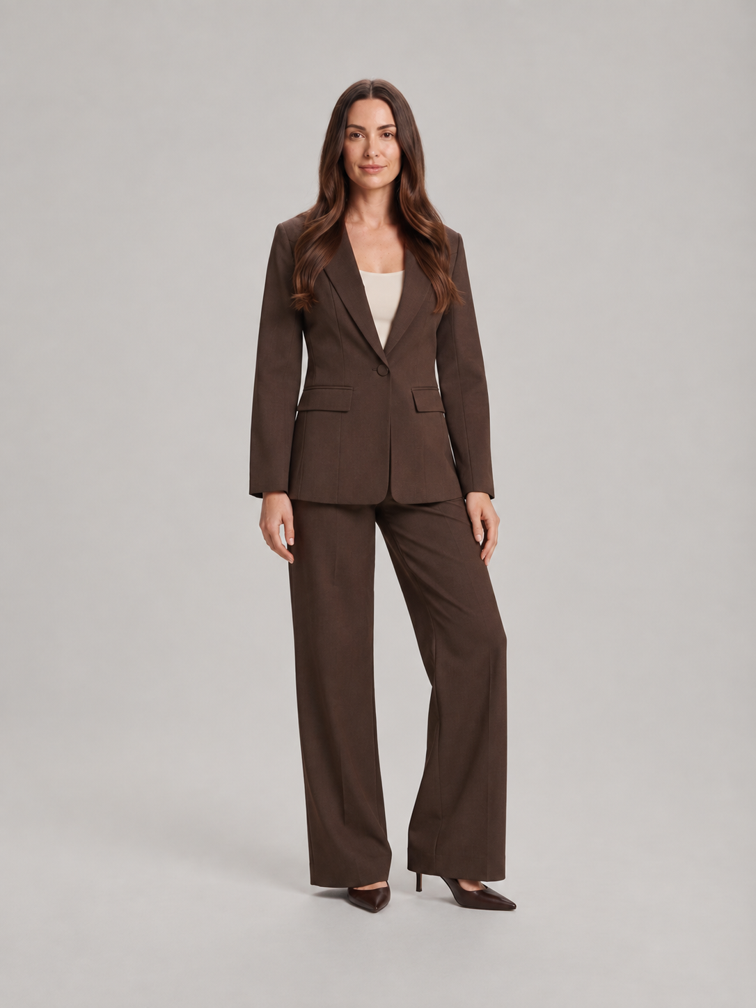 Elodie - Dames pak met blazer en rechte broek