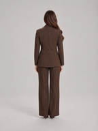 Elodie - Dames pak met blazer en rechte broek