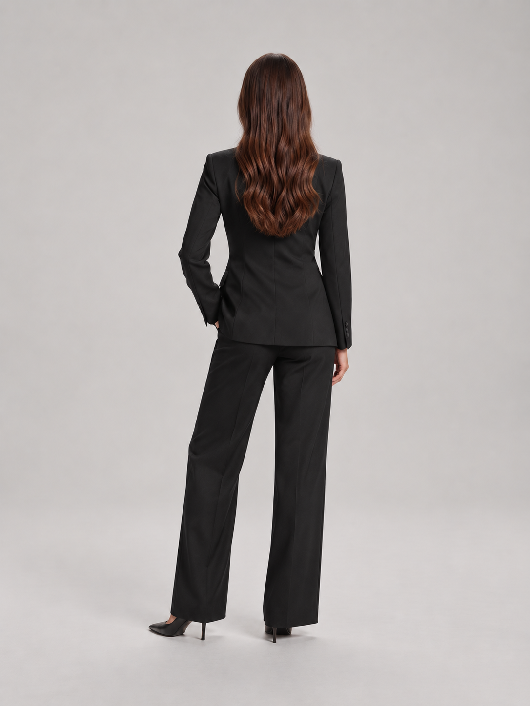 Elodie - Dames pak met blazer en rechte broek