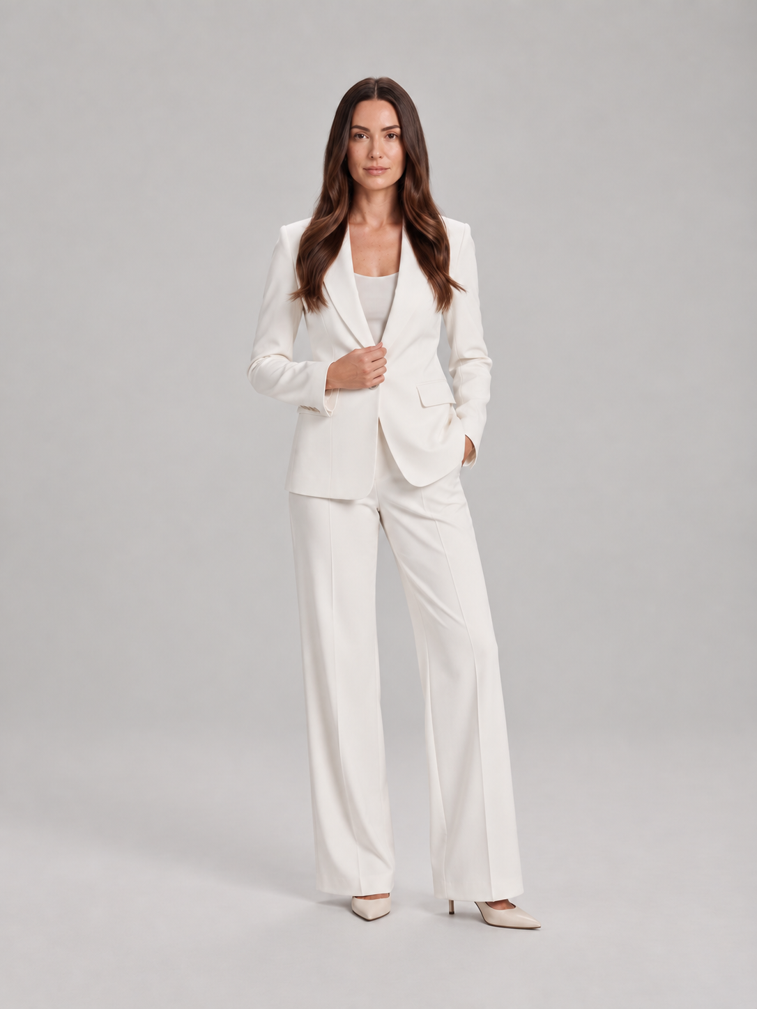Elodie - Dames pak met blazer en rechte broek