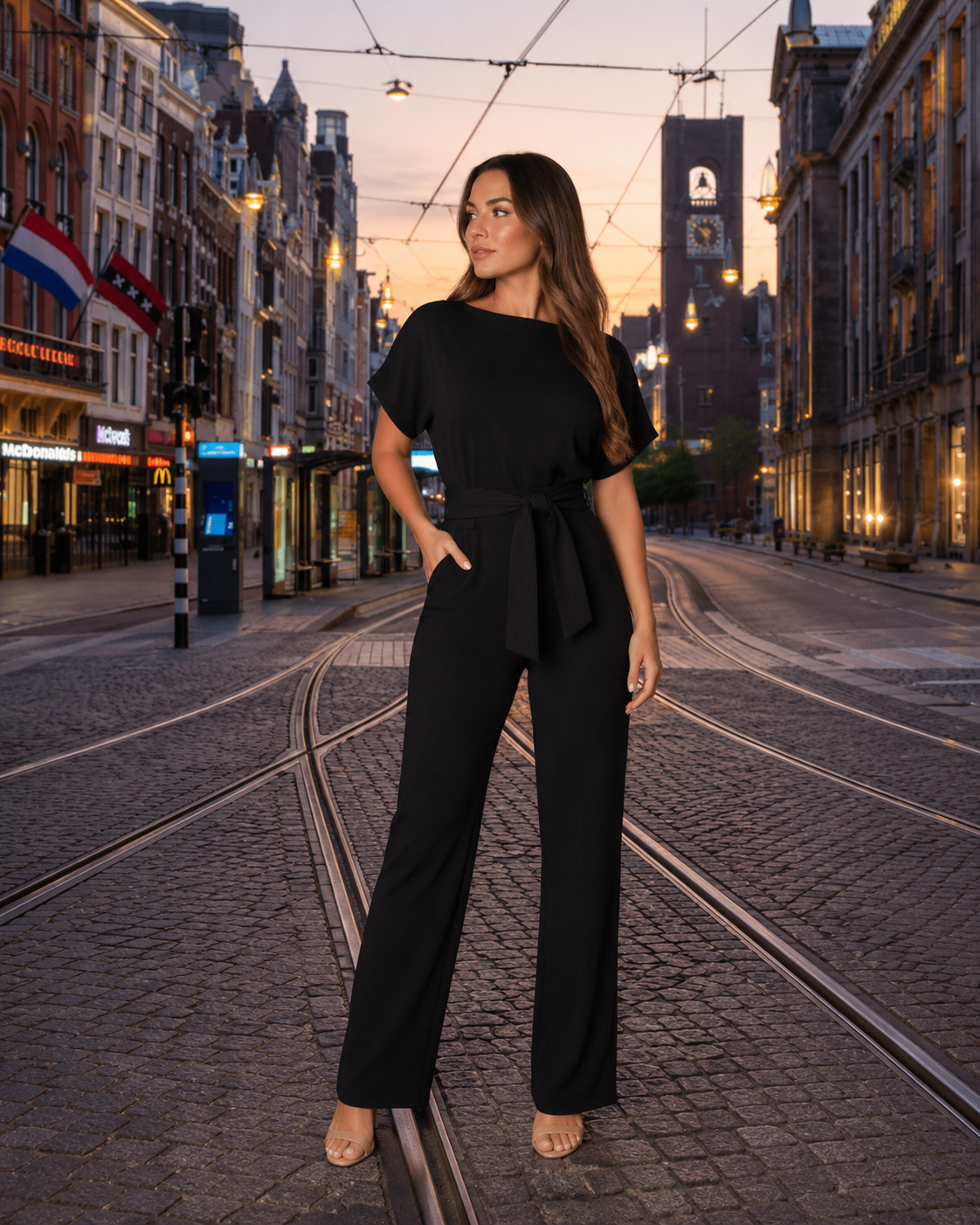 Gavira - Dames Jumpsuit met Minimalistisch Ontwerp en Flatterende Pasvorm