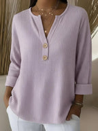 Lucinda™ | Henley Knop Top
