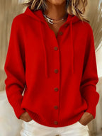Brenda™ | Gezellige Knopen Cardigan Hoodie