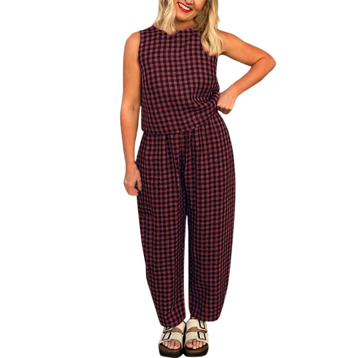 LEIGH™ - Lichtgewicht Casual Mouwloos Twee-delig Loungewear
