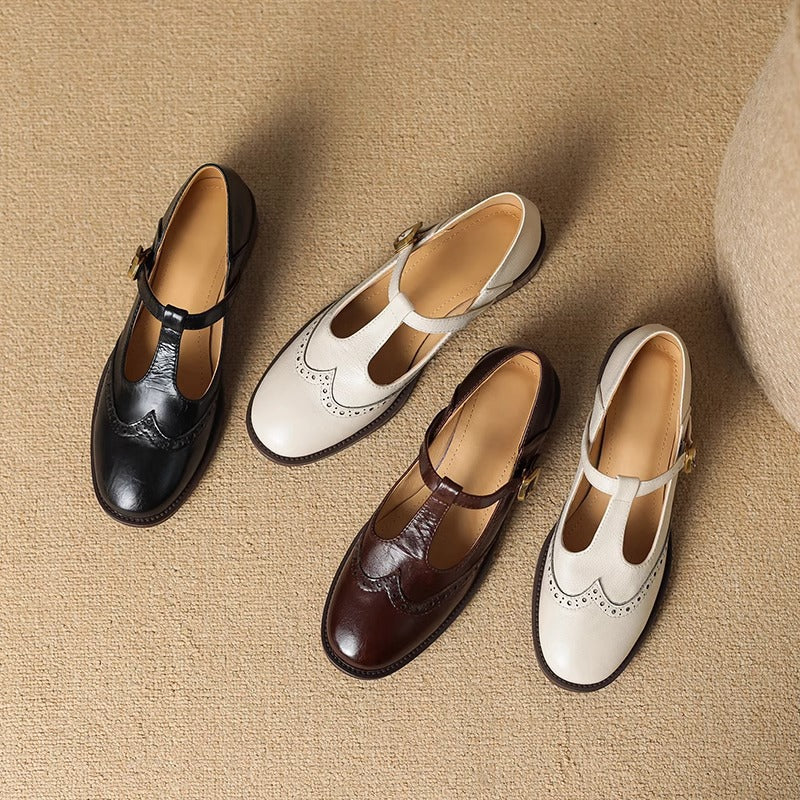 Ysolenne | Elegante T-Bar Mary Janes