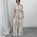 KENDI™ - Elegante Wijde-Pijpen Schuin Strap Jumpsuit