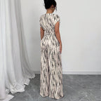 KENDI™ - Elegante Wijde-Pijpen Schuin Strap Jumpsuit