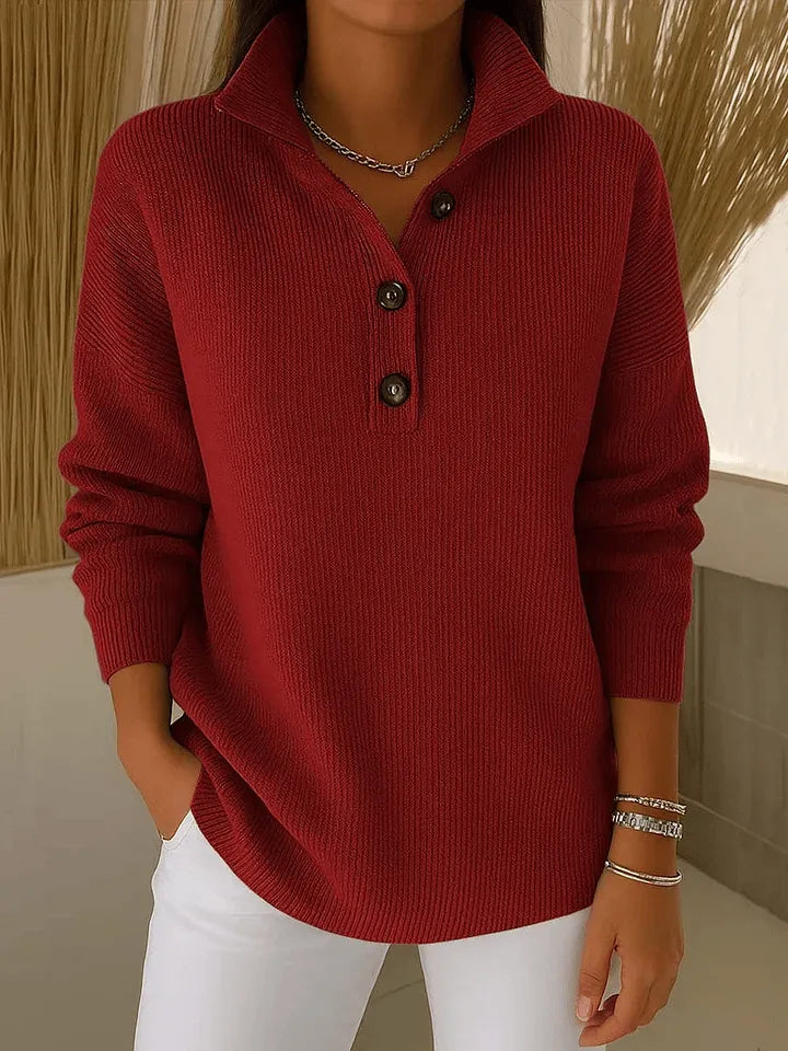 Florence™ | V-Hals Polo Sweater