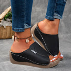 MIA - SLIP ON PLATFORM SANDALEN