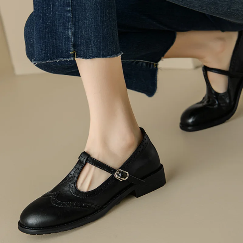 Miana | Gepolijste T-Strap Mary Janes