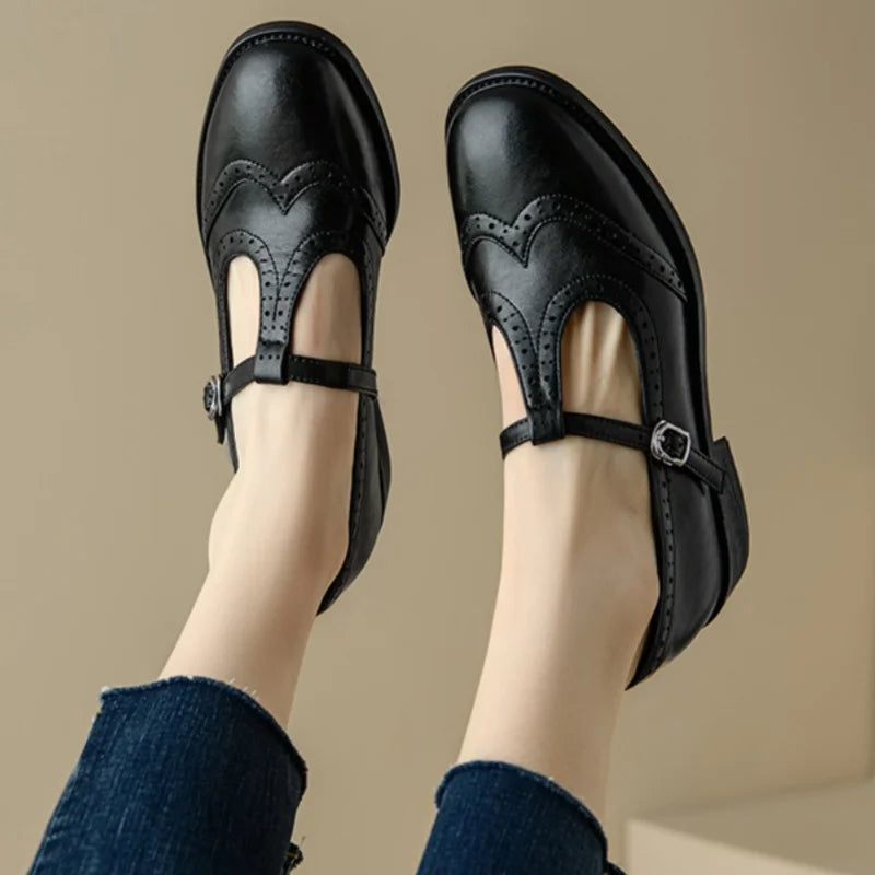 Miana | Gepolijste T-Strap Mary Janes