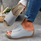MIA - SLIP ON PLATFORM SANDALEN
