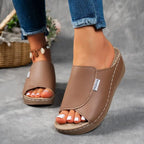 MIA - SLIP ON PLATFORM SANDALEN
