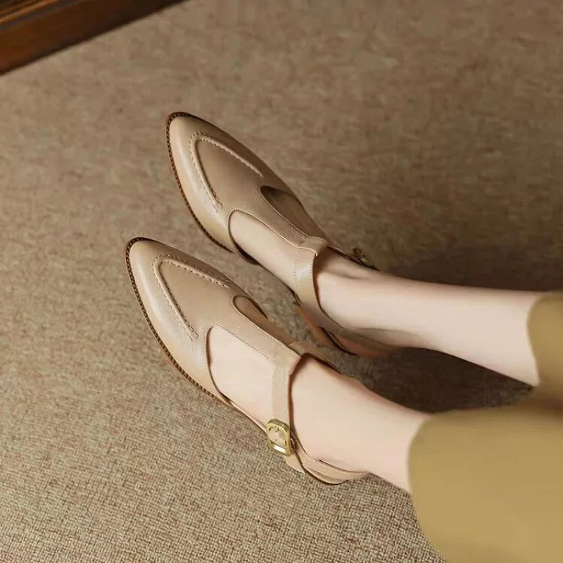 Gianna | Klassieke Gespschoenen van Leer
