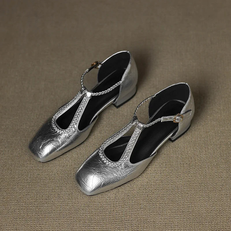 Estelle | Retro Leren Ballerina's