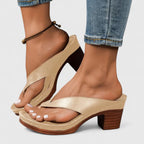 Orthopedic Occasion Real Leather Heels