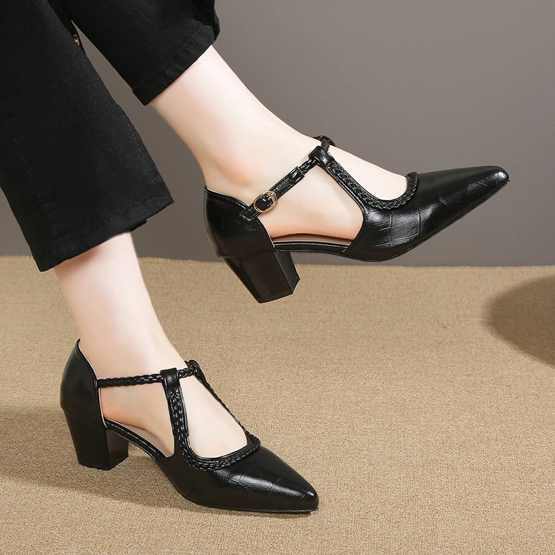 Vivienne | Klassieke T-Strap Schoenen